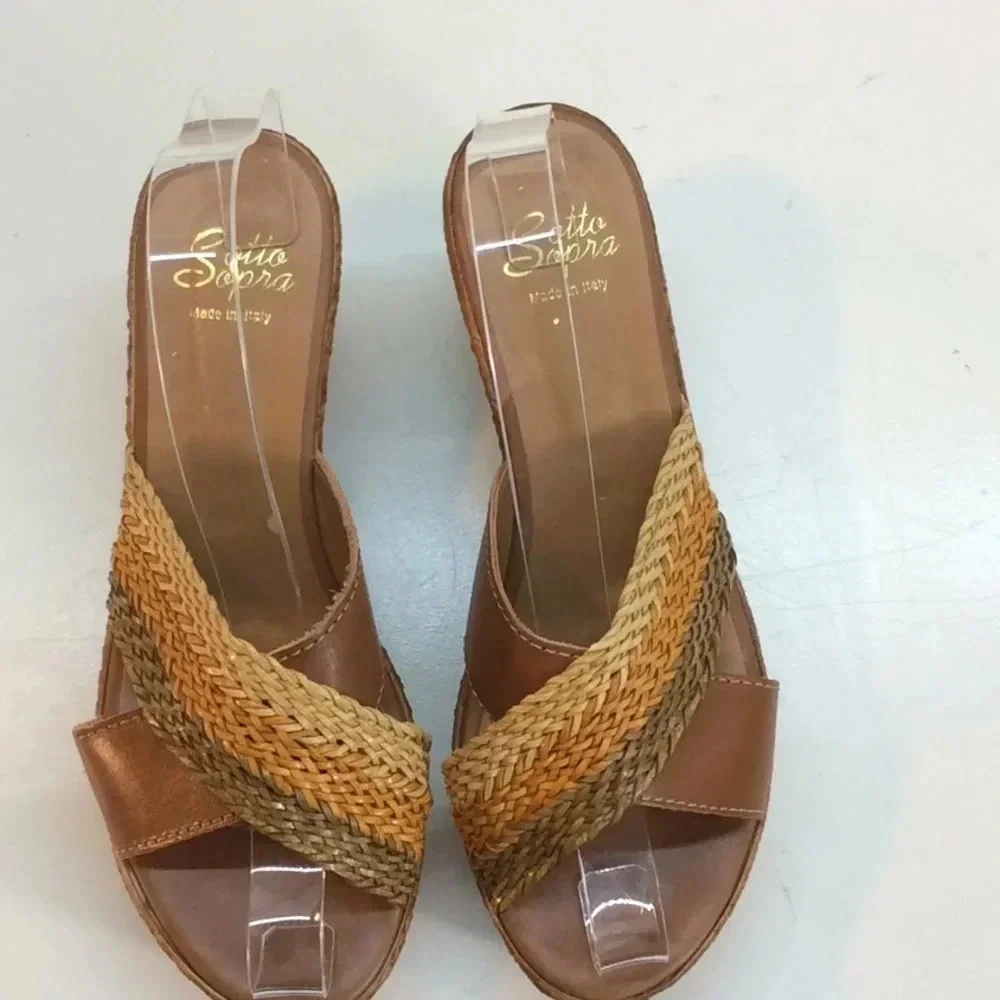 Sotto Sopra Leather Multicolored Platforms Euro 37 - Picture 2 of 8